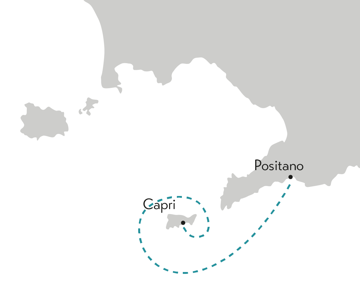 Capri positano map